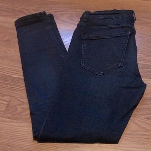 Express Dark Wash High Rise Skinny Jeans